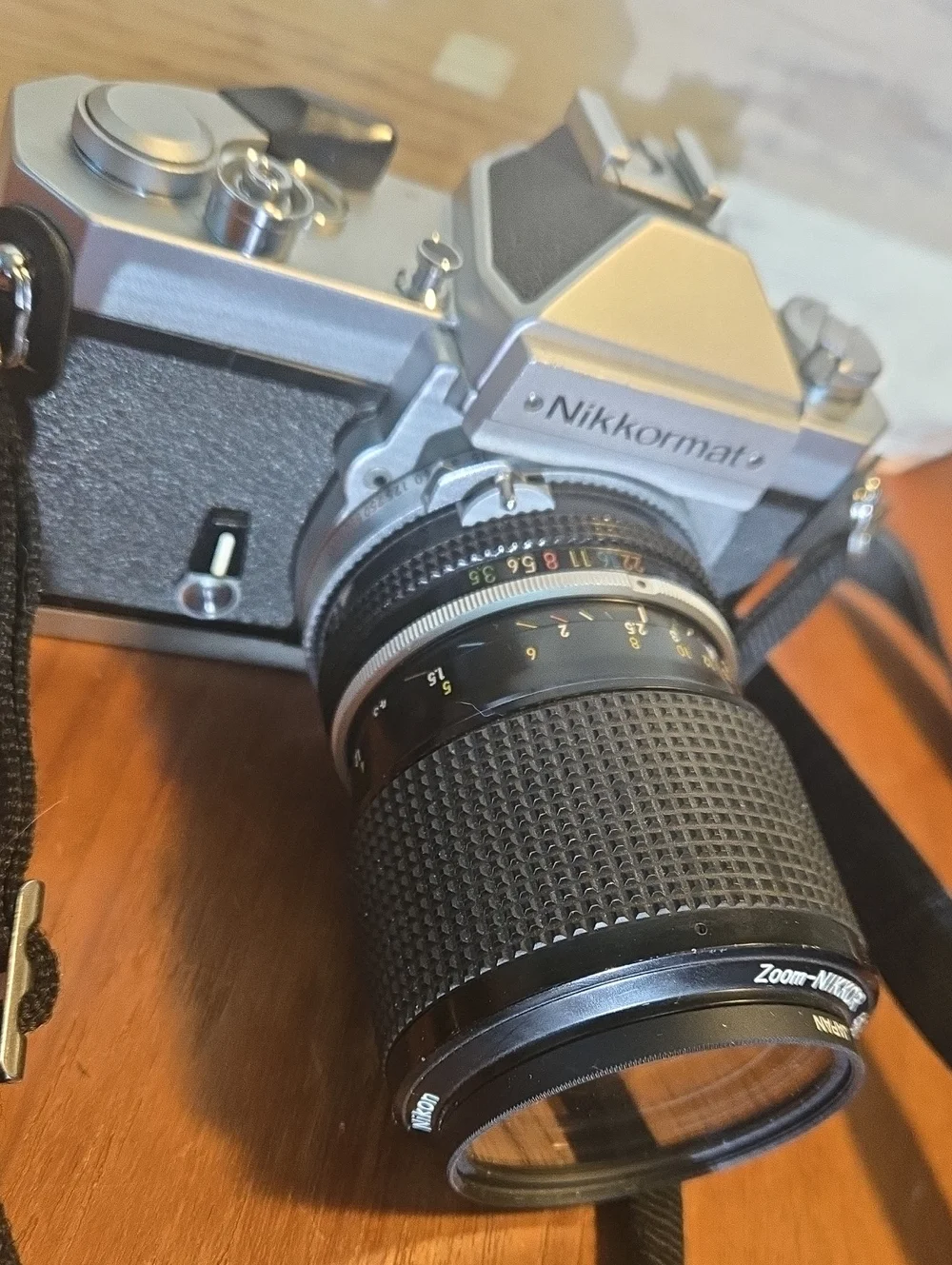 Nikon Nikkormat Silver and Black Camera